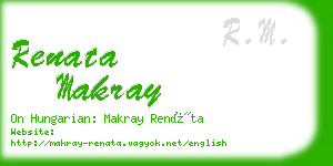 renata makray business card